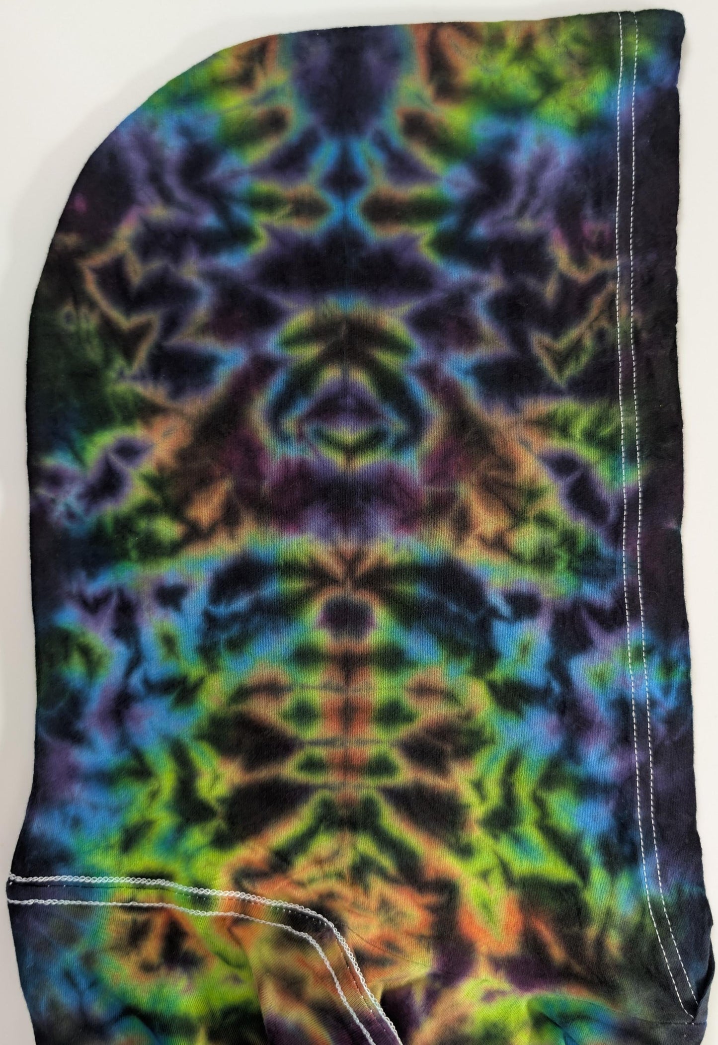 Large Rorschach Scrunch Tie Dye in my Psychedelic Vision Color Palette on a Bella + Canvas 3512 Unisex Jersey Long-Sleeve Hoodie*
