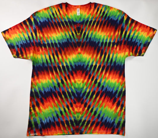 4X Trippy Weaver Variant (Extra Trippy) Tie Dye on a Tultex 290 Ringspun Cotton T-Shirt