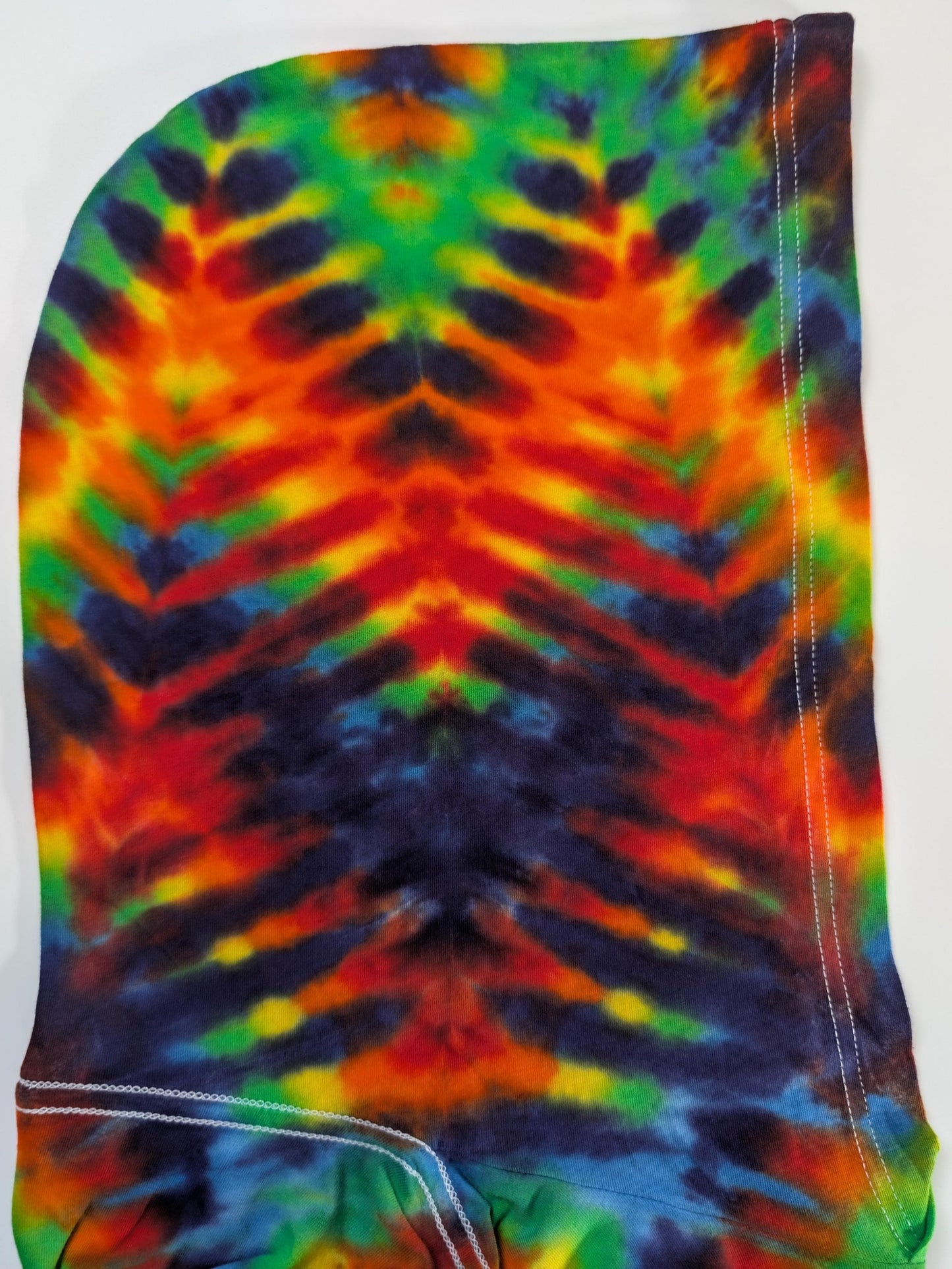 XL Decagram Trippy Weaver Tie Dye on a Bella + Canvas 3512 Unisex Jersey Long-Sleeve Hoodie*