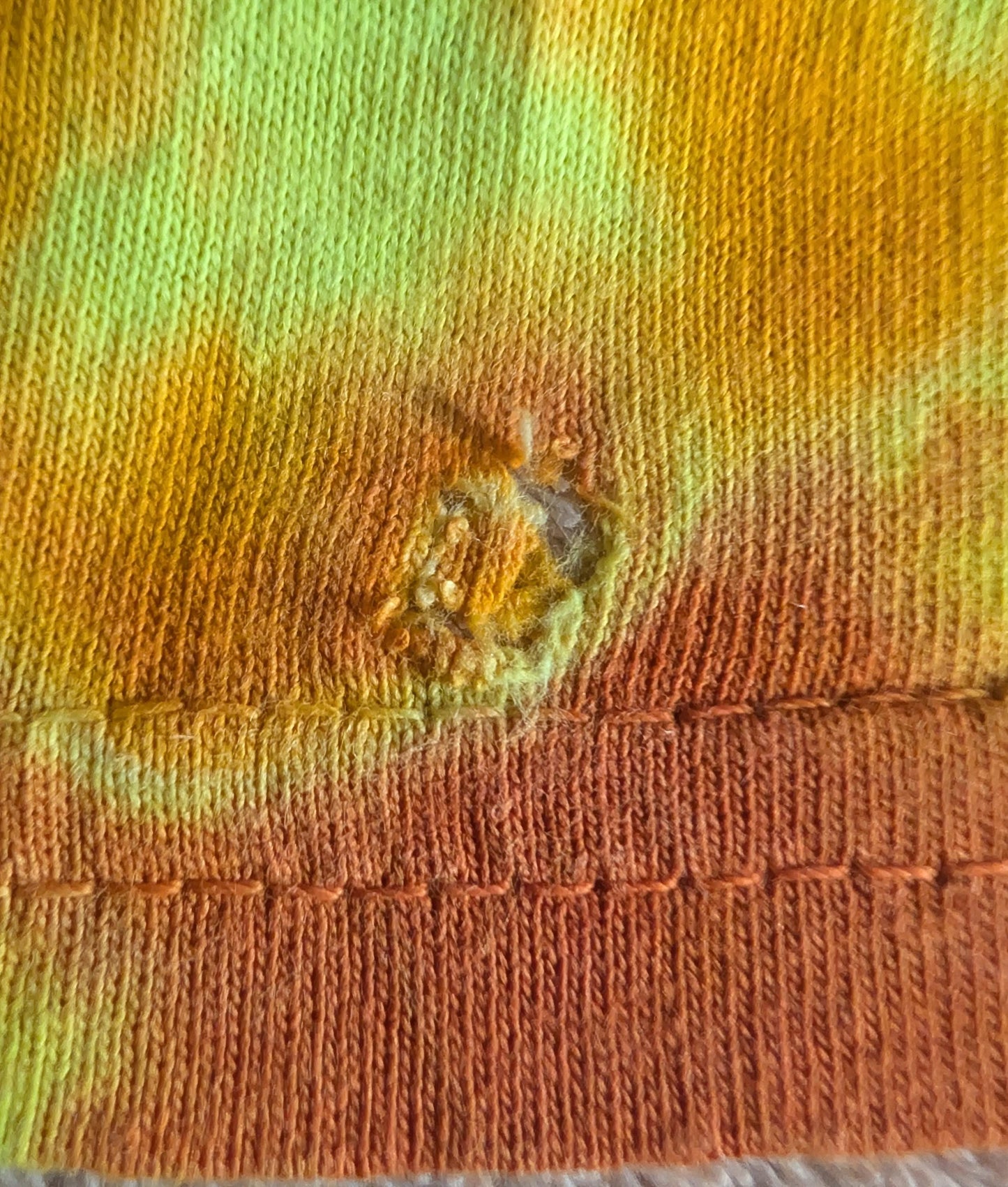 minor repaired boo-boo# 2X V Uv Neo DNA Uv Reactive Tie Dye on a Gildan Ultra Cotton PFD (Prepared for Dye) T-Shirt - Read Description