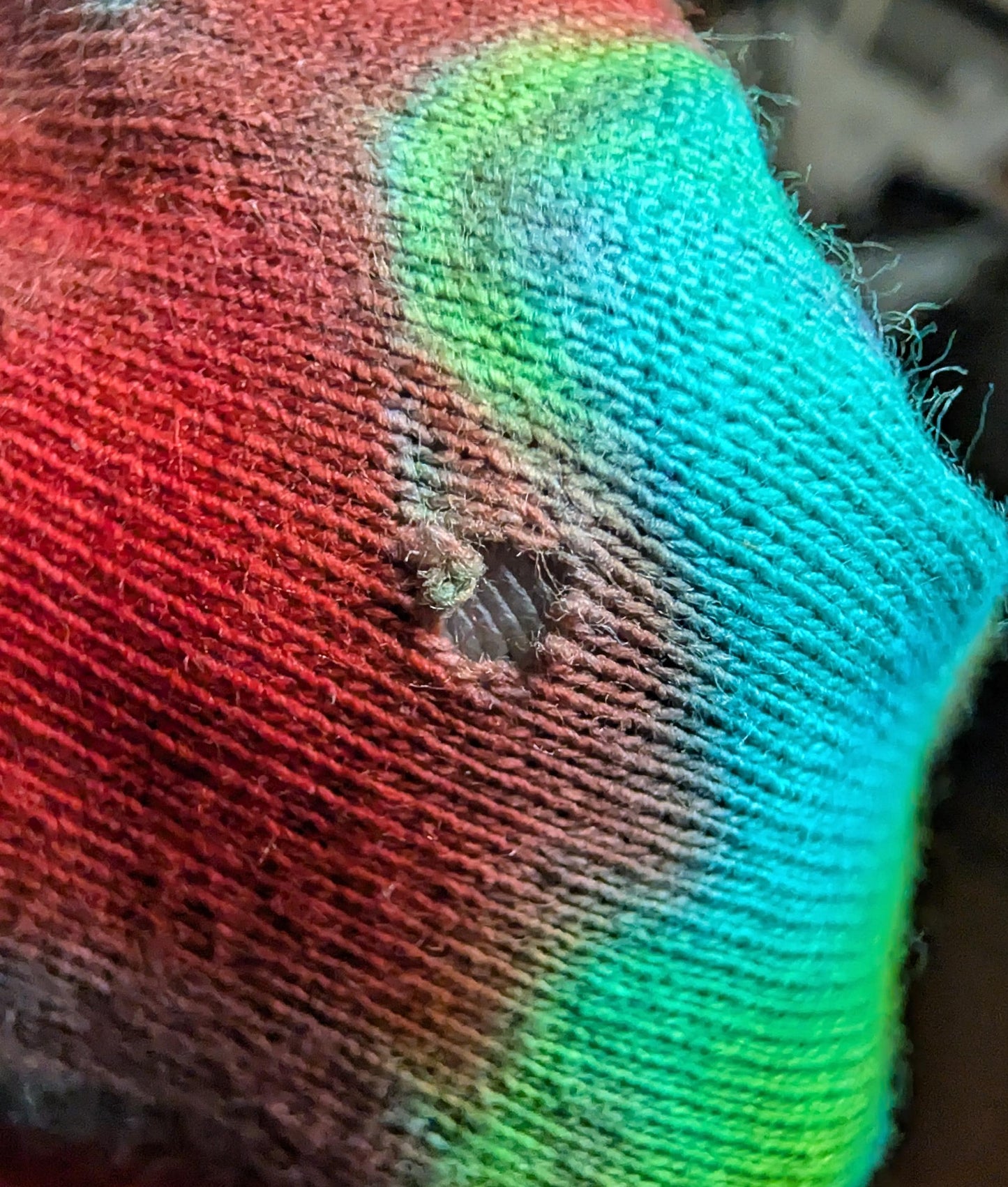 minor repaired boo-boo* 3X Rasta V-DNA/UV Reactive Cosmic Egg (Neon Vortex) Tie Dye on a Gildan Ultra Cotton PFD T-Shirt *read description