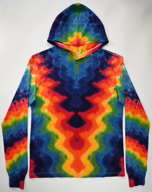 Medium Wave Variation* Tie Dye on a Bella + Canvas 3512 Unisex Jersey Long-Sleeve Hoodie**