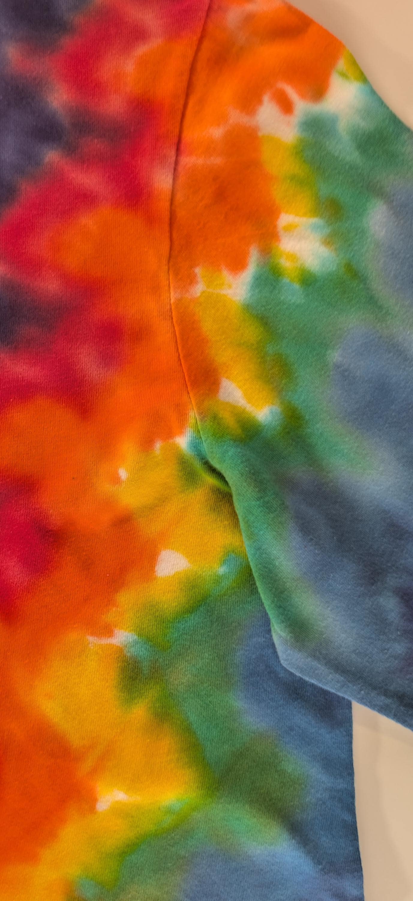 Medium Wave Variation* Tie Dye on a Bella + Canvas 3512 Unisex Jersey Long-Sleeve Hoodie**