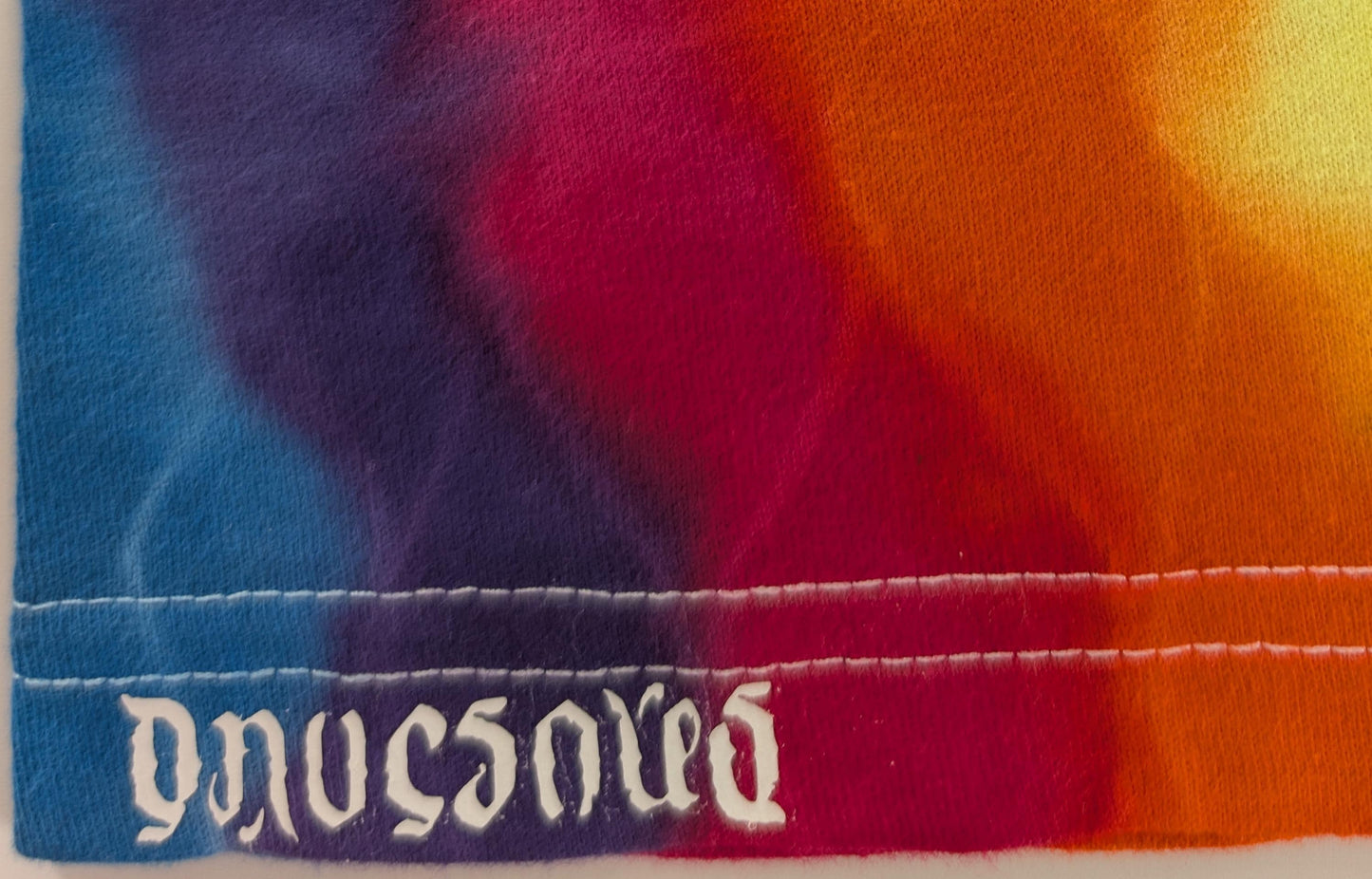 2X UV Reactive Wave Variation* Tie Dye on a Tultex 290 Ringspun Cotton T-Shirt