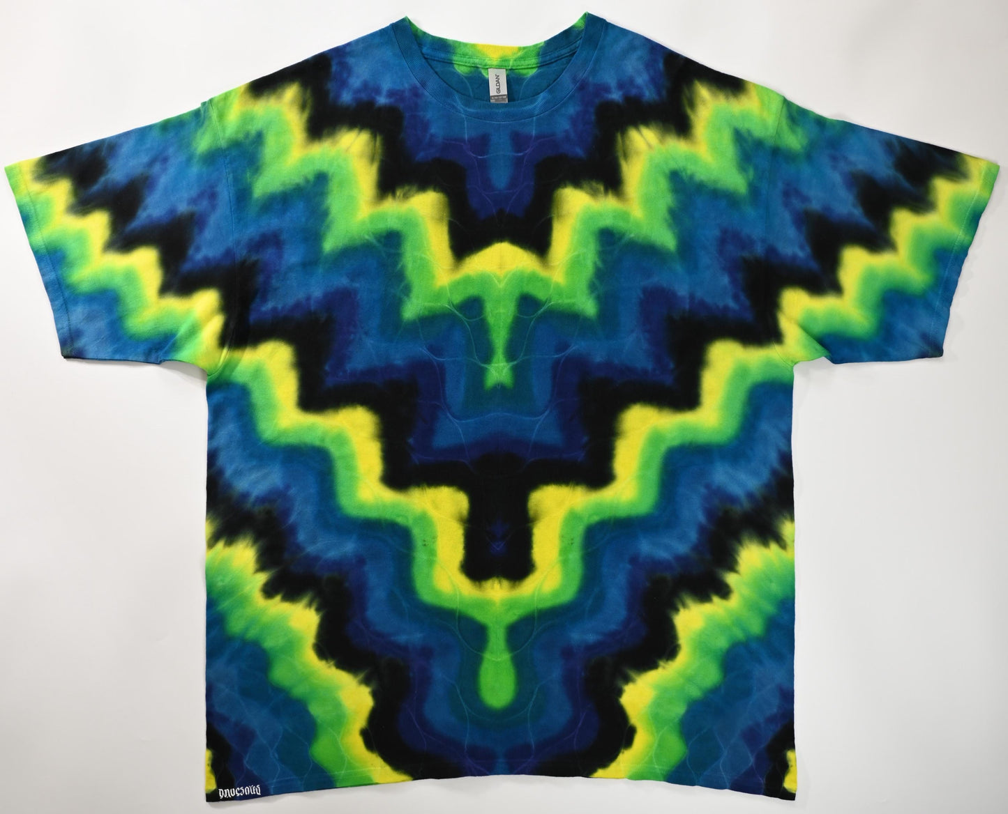3X Wave Variation* Tie Dye on a Gildan Ultra Cotton PFD (Prepared for Dye) T-Shirt