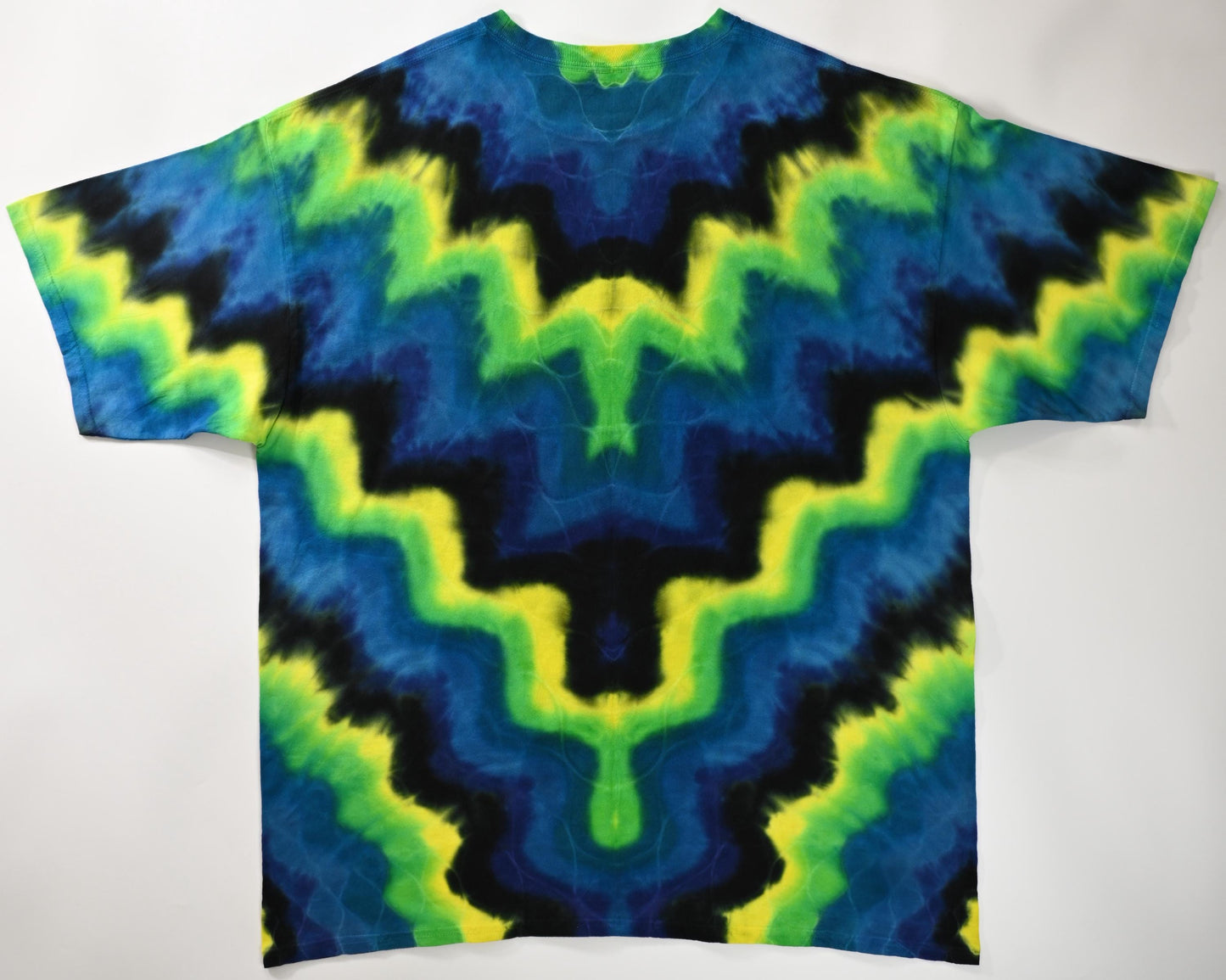 3X Wave Variation* Tie Dye on a Gildan Ultra Cotton PFD (Prepared for Dye) T-Shirt