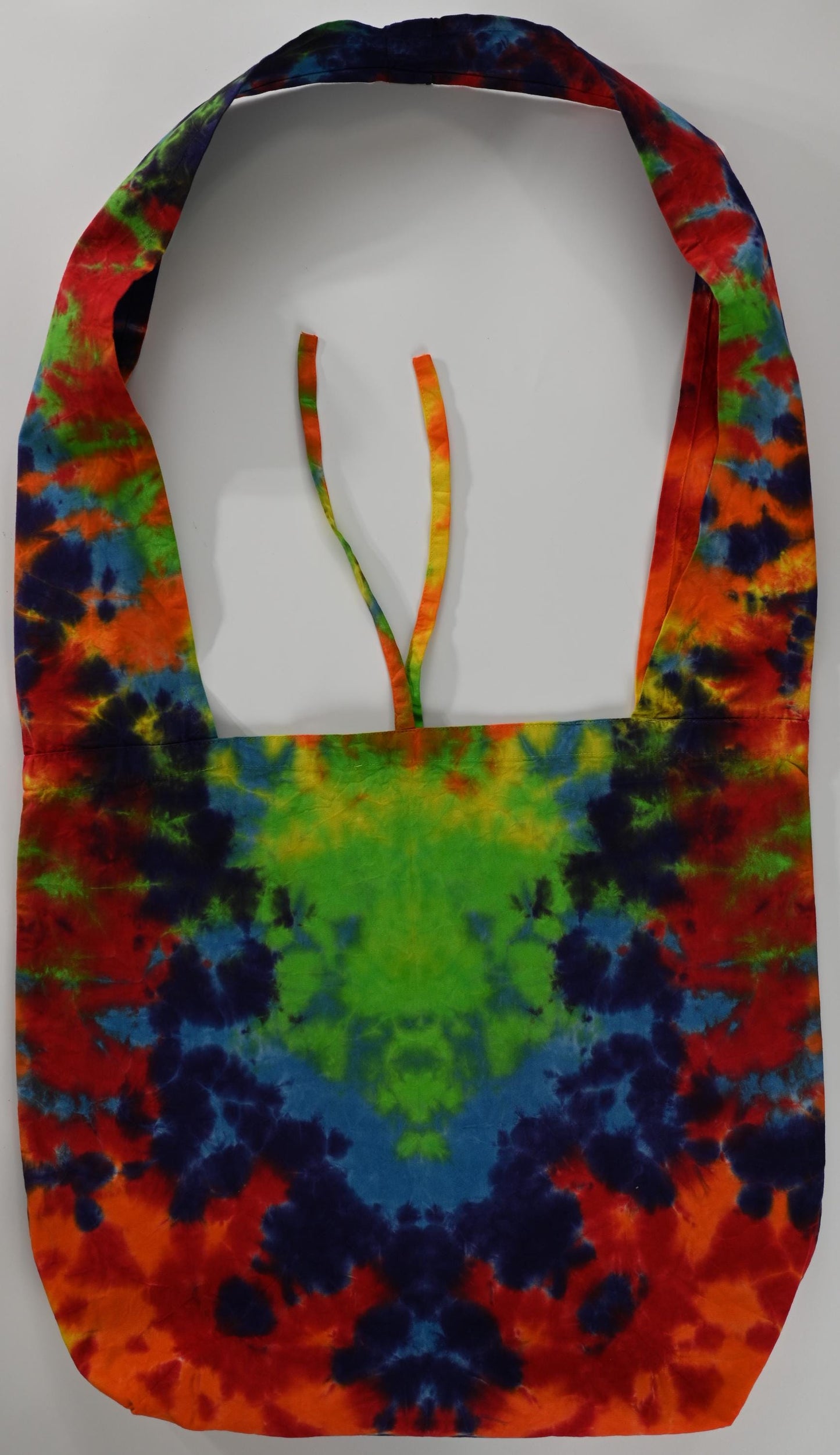 Scrunch Tie Dye on a Dharma Trading Company Cotton Hobo Bag