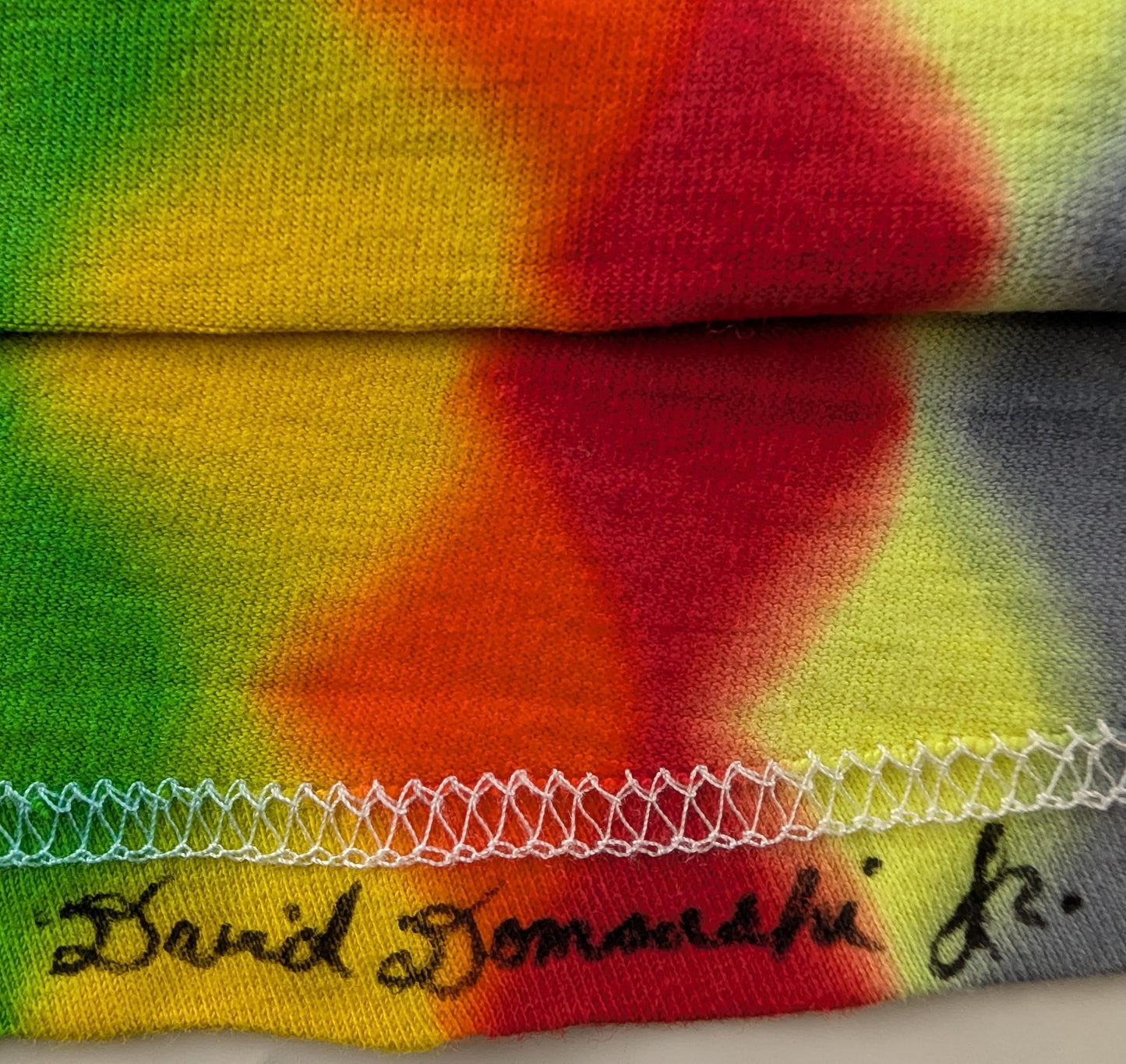 Large ~30 Color UV Reactive Zig Zag Honeycomb Tie Dye on a Tultex 290 Ringspun Cotton T-Shirt