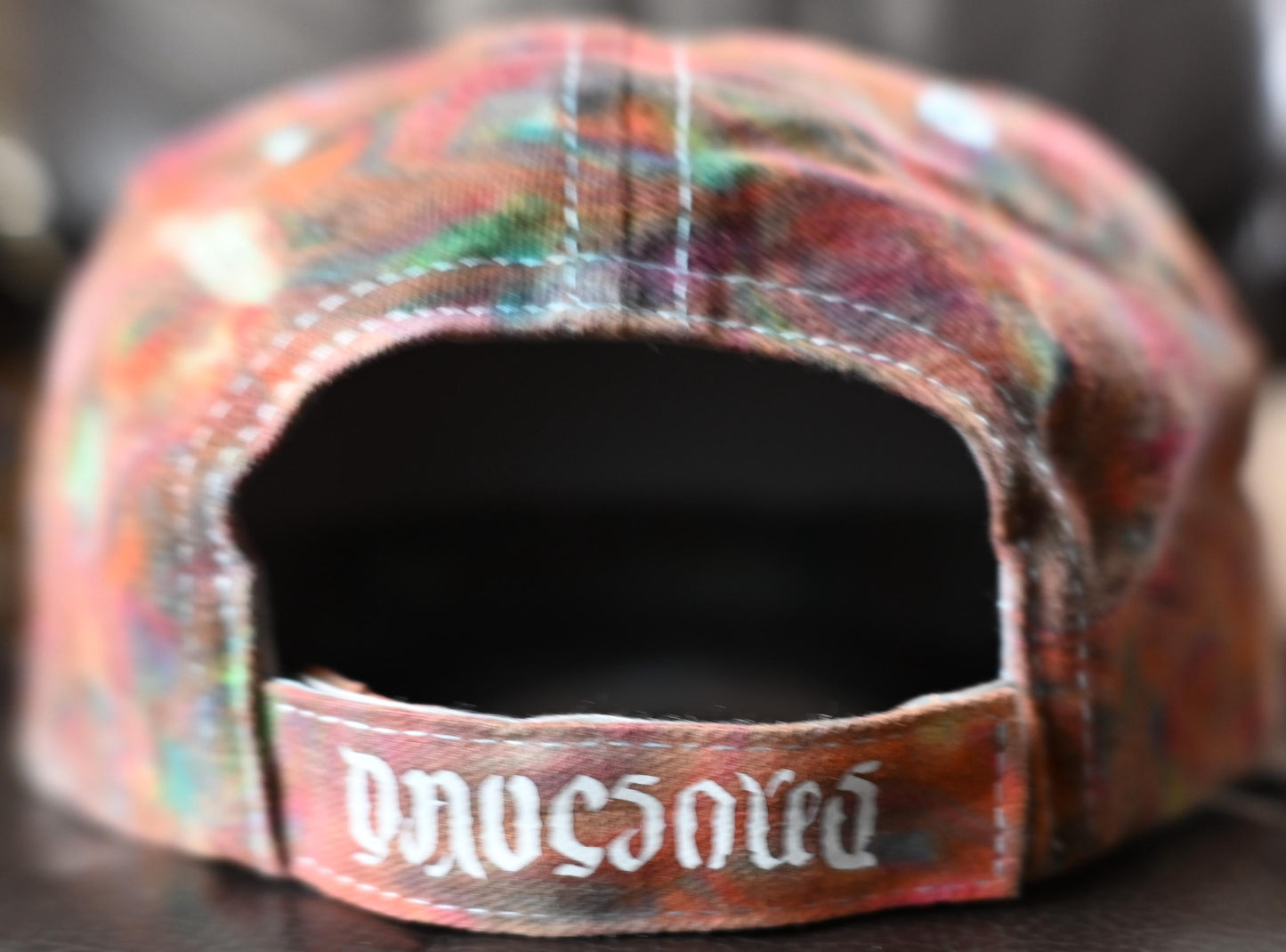 Adult Swirl Dyed/"Shaving Cream Dye" using My Expanded Prismatic Color Palette on a Valucap Brushed Twill Cap