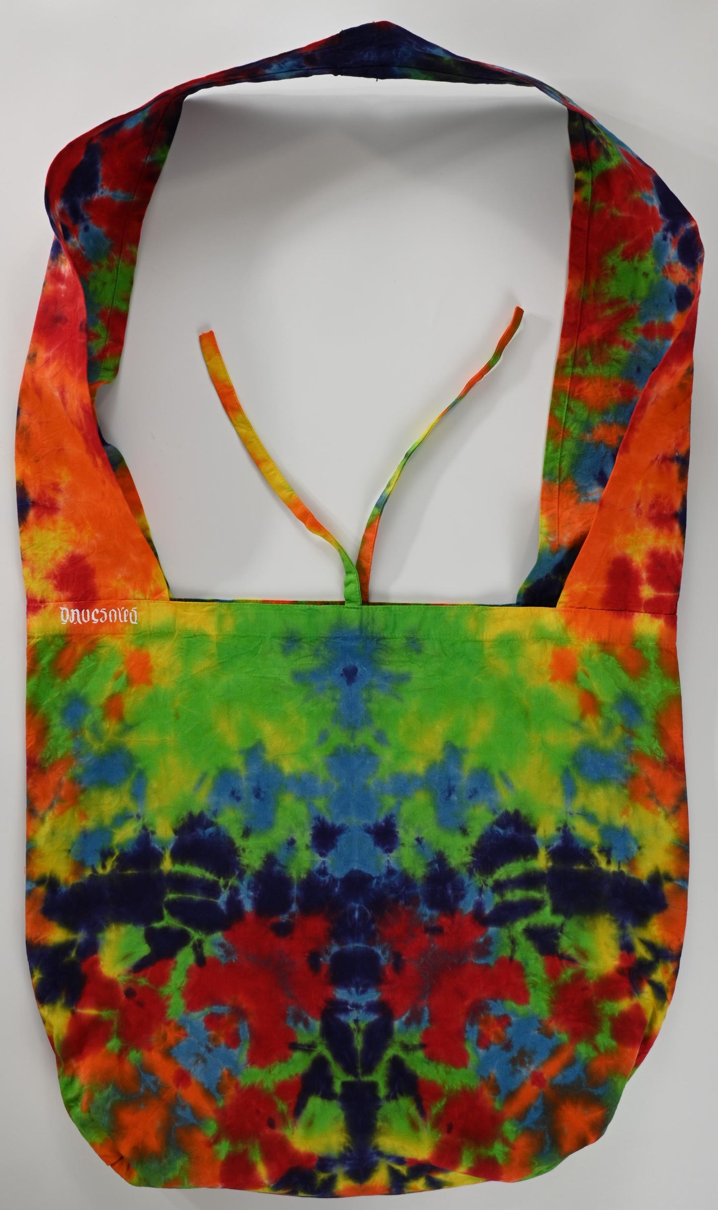 Scrunch Tie Dye on a Dharma Trading Company Cotton Hobo Bag