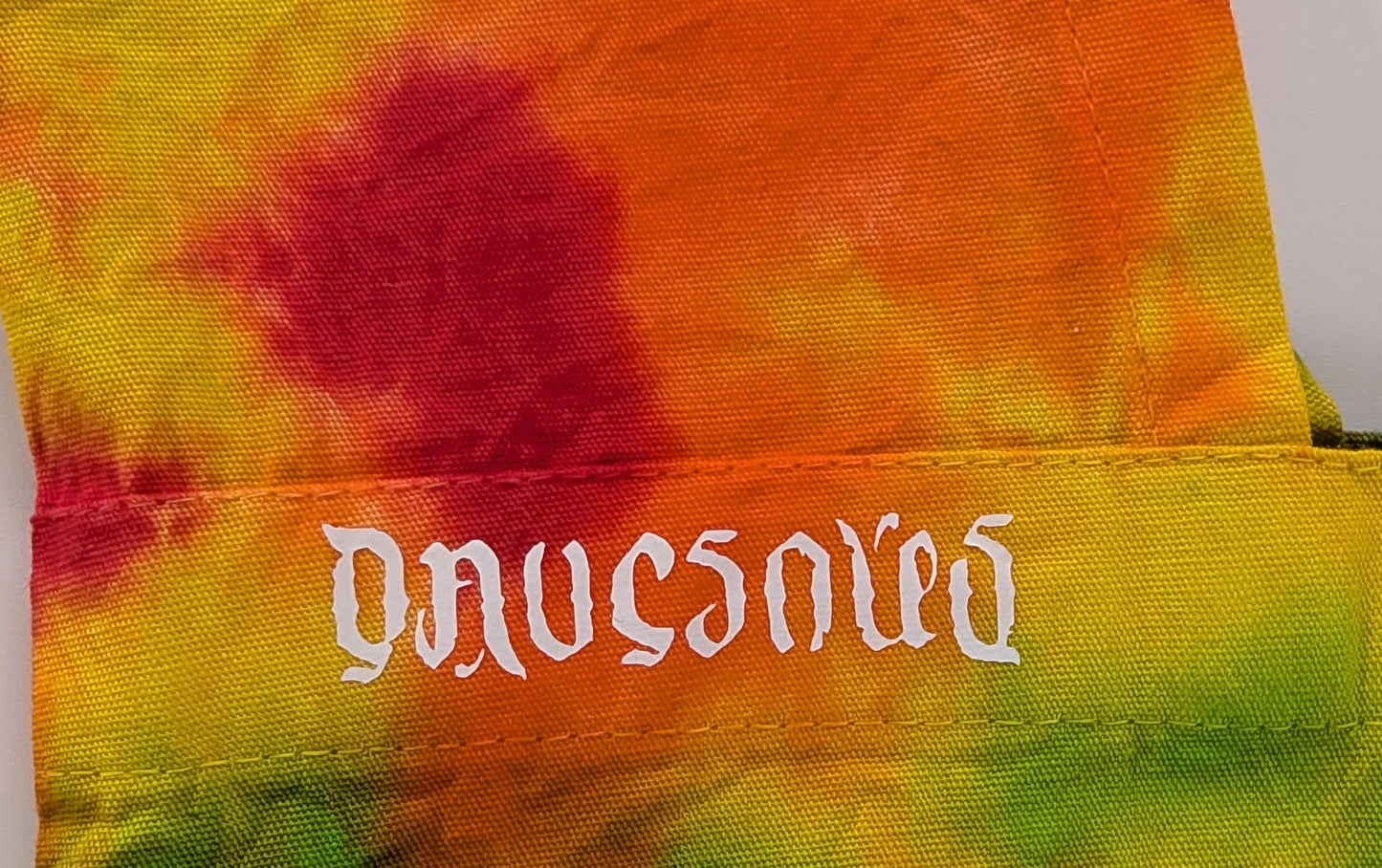 Scrunch Tie Dye on a Dharma Trading Company Cotton Hobo Bag