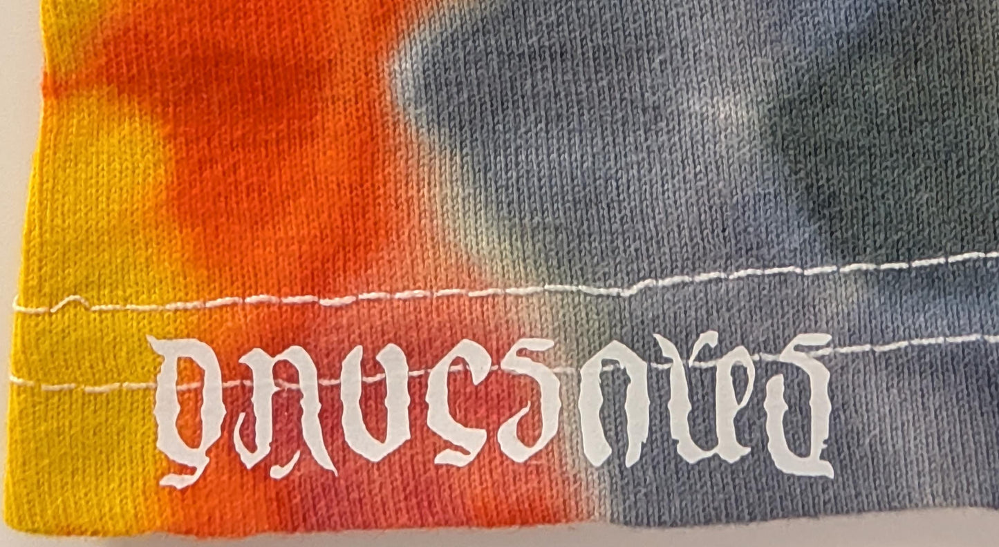 Large ~30 Color UV Reactive Zig Zag Honeycomb Tie Dye on a Tultex 290 Ringspun Cotton T-Shirt