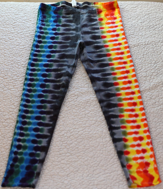 Large Honeycomb/DNA Tie Dye Leggings