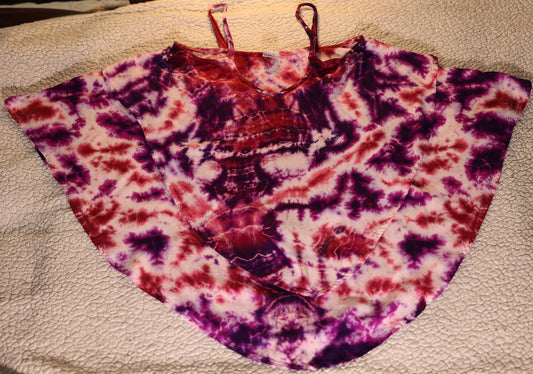 Medium Scrunch Tie Dye on a Dharma Trading Company 100% Rayon Double Waterfall Cami