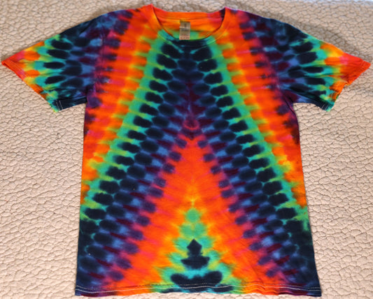 XS DNA Variant Tie Dye on a premium Gildan Softsyle Ringspun Cotton T-Shirt