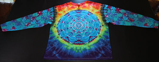 3X Heady 10 Pt Sectional Mandala/Double Diamond Back Shield/Kenney Style Sleeves/Scrunch on a Long Sleeve Shirt