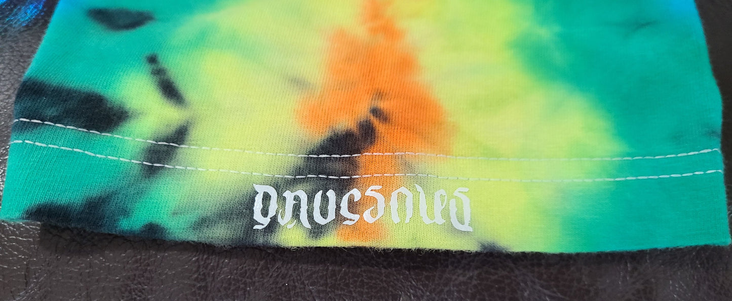 Small Scrunch Tie Dye on a Hanes Beefy Ringspun Cotton T-Shirt