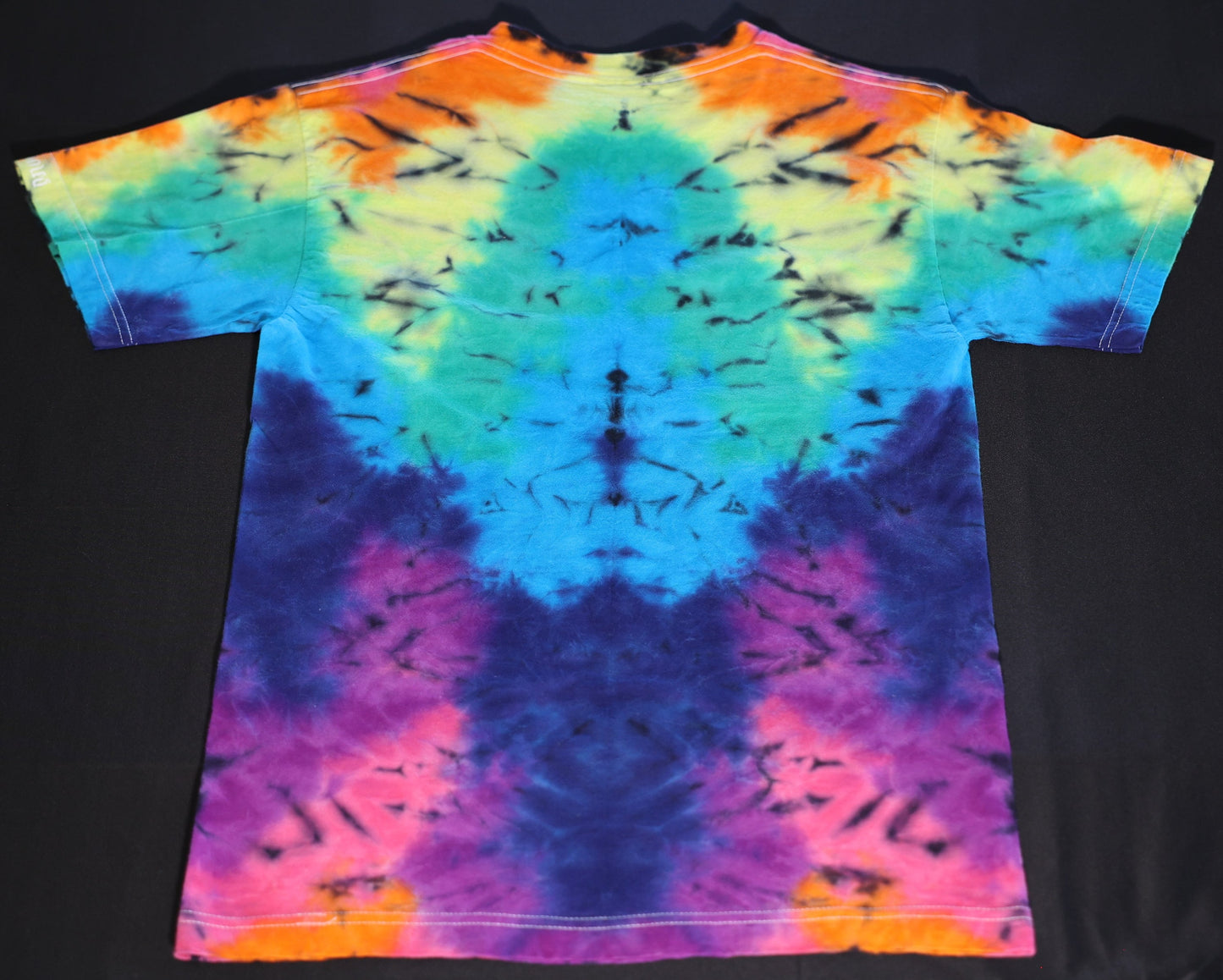 Small Scrunch Tie Dye on a Hanes Beefy Ringspun Cotton T-Shirt