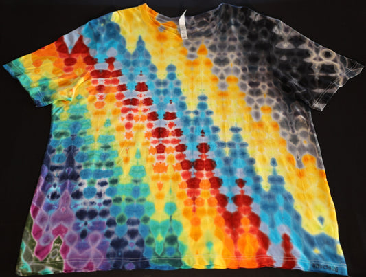 2X Heatwave.V-5b Tie Dye on a Bella+Canvas Lightweight Cotton T-Shirt