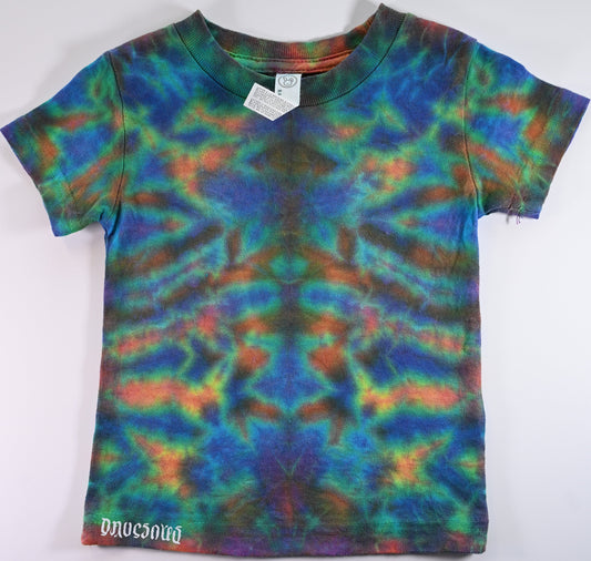 12 Months Scrunch Tie Dye on a Rabbit Skins Cotton T-Shirt